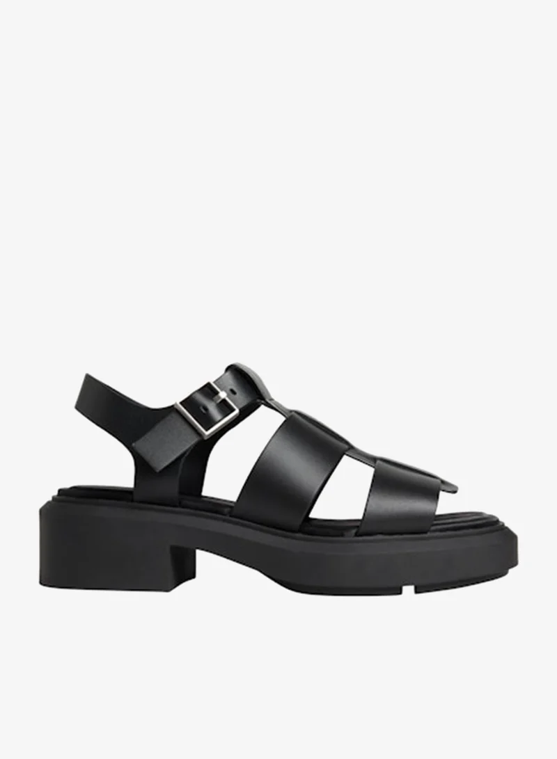 CALVIN KLEIN Melanie - Leather Fisherman Sandals